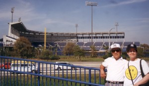 My dad and me at Legends Field